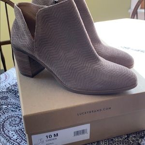 Lucky Brand Pickla Cinder Booties 10M